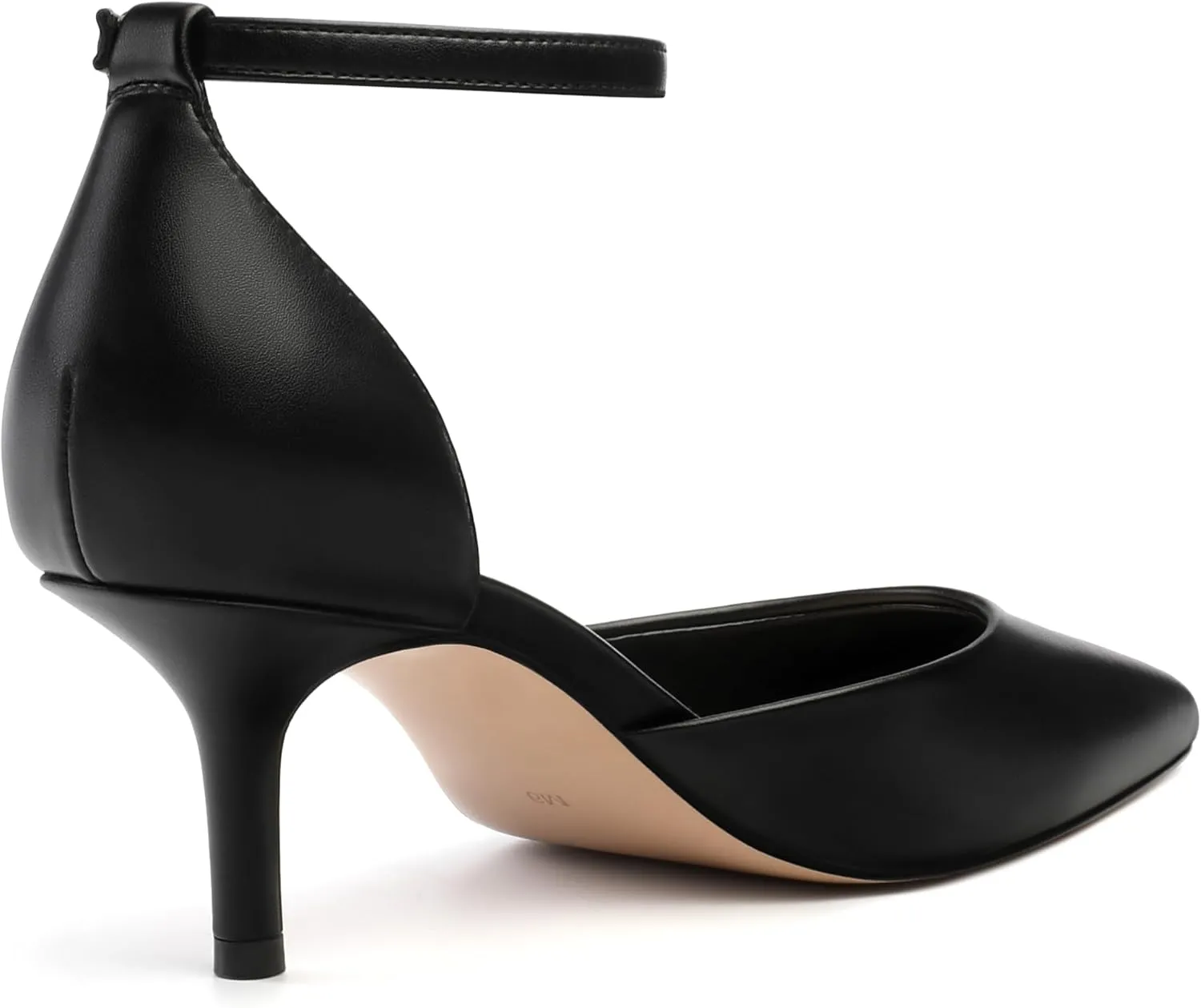 Pointed Closed Toe Heels for Women, Women's Ankle Strap Pumps, Wedding Party Office Business Work Dress Shoes