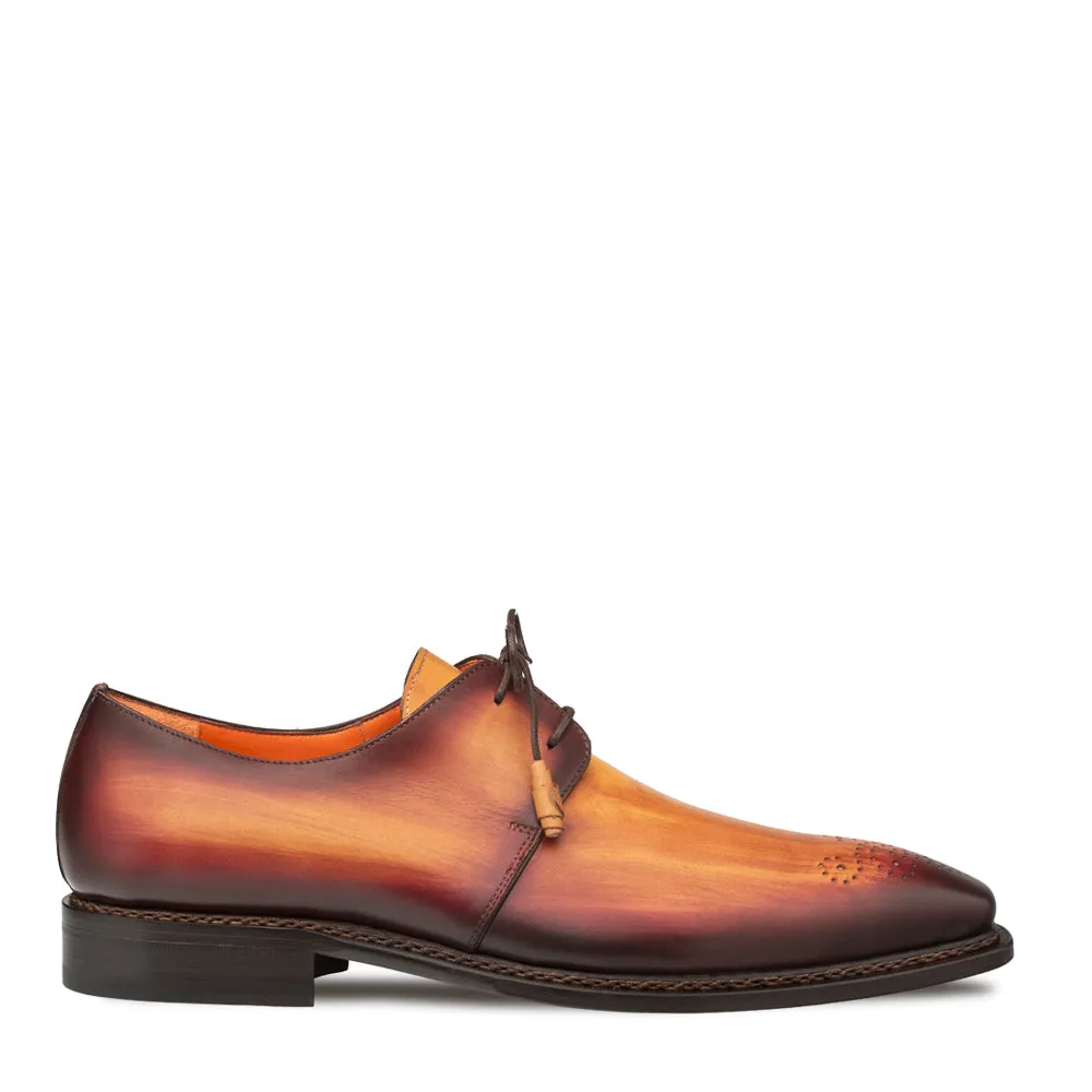 Principe Patina Leather Derby - Tan I Mezlan