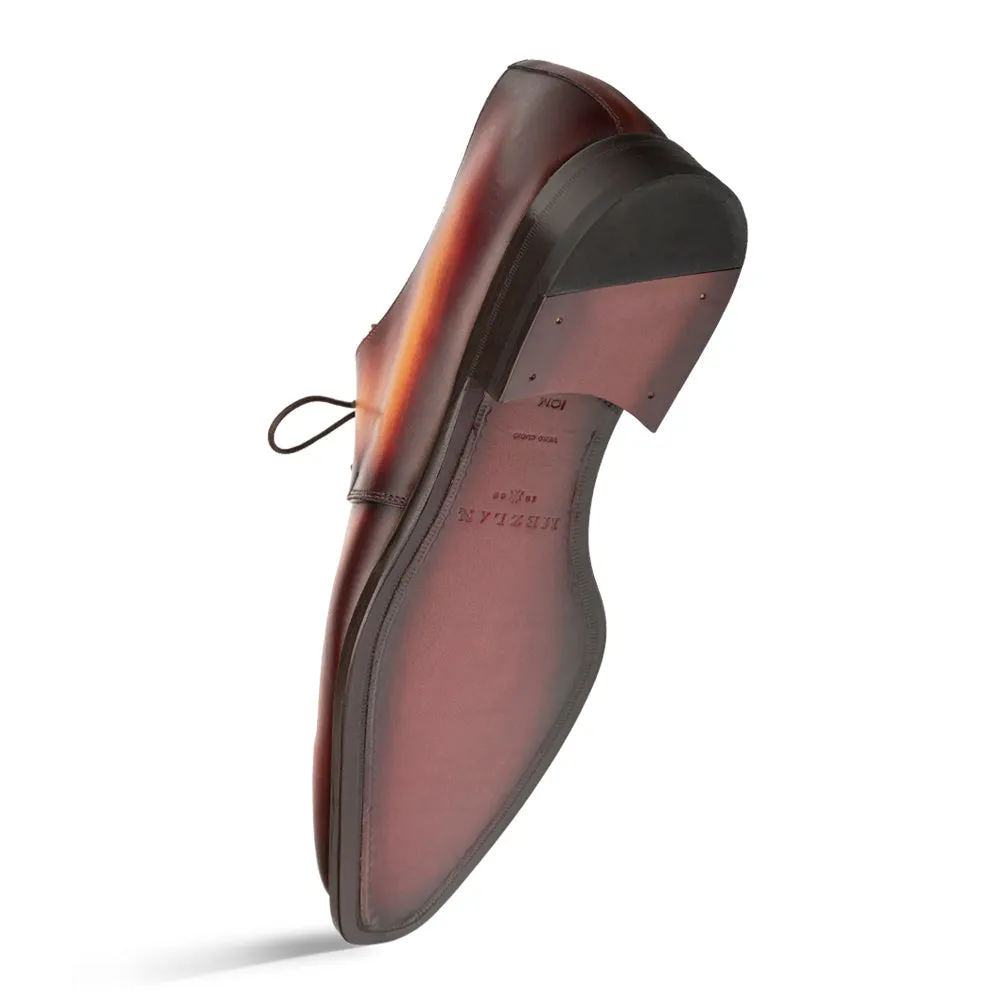 Principe Patina Leather Derby - Tan I Mezlan