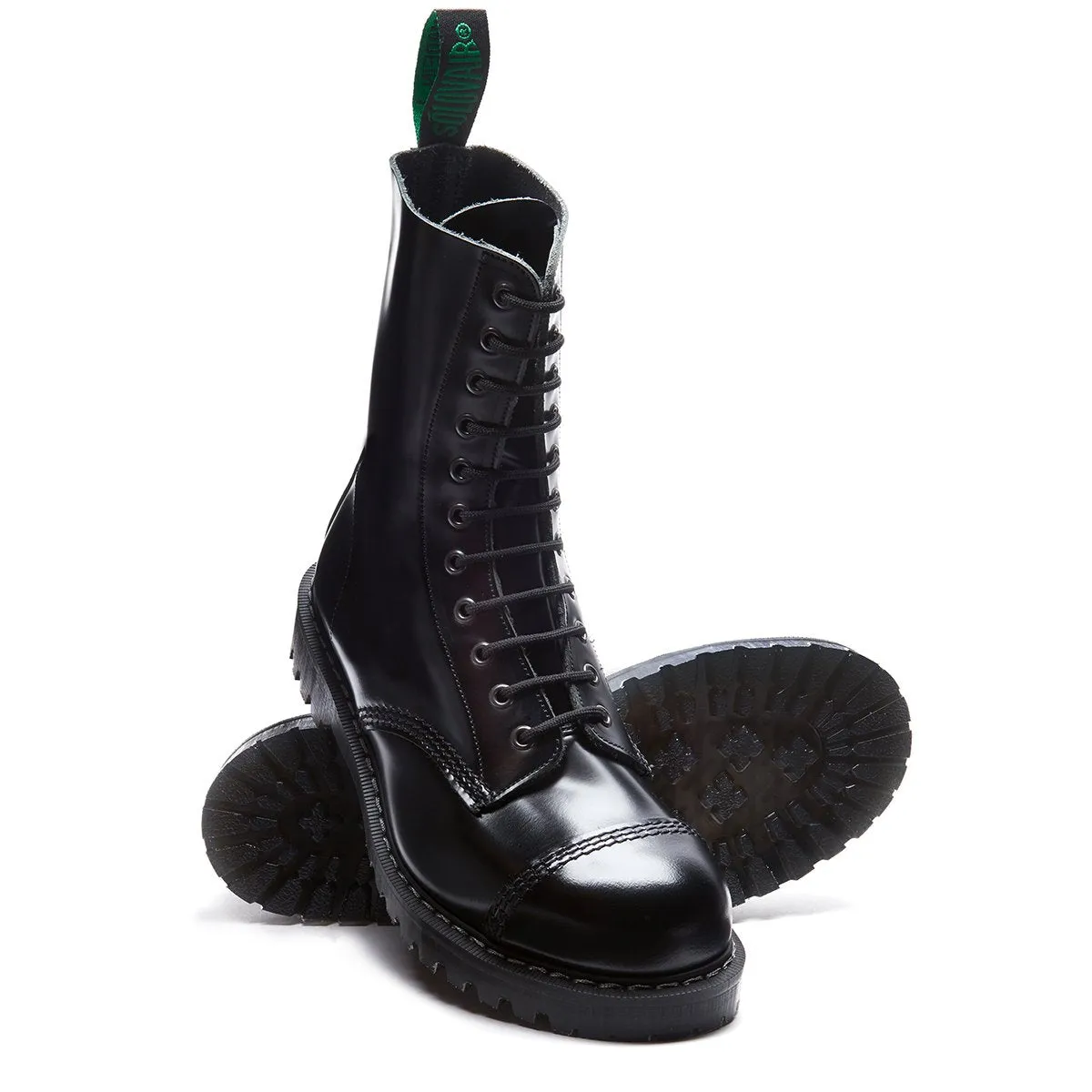 "Englander" Black 11 Eye Steel Toe Derby Boot