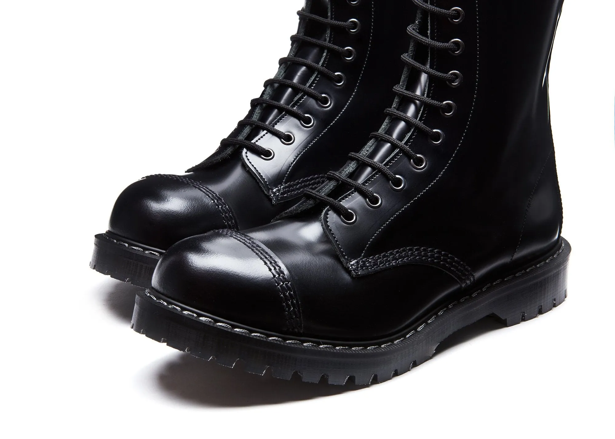 "Englander" Black 11 Eye Steel Toe Derby Boot