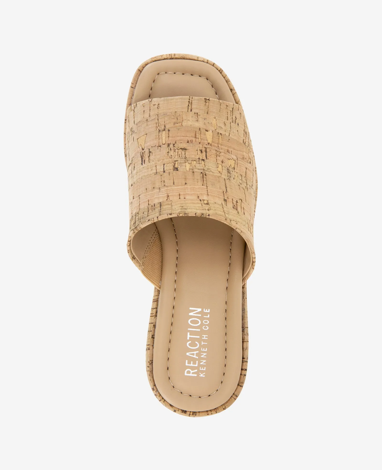 REACTION - Elissa Platform Cork Raffia Sandal