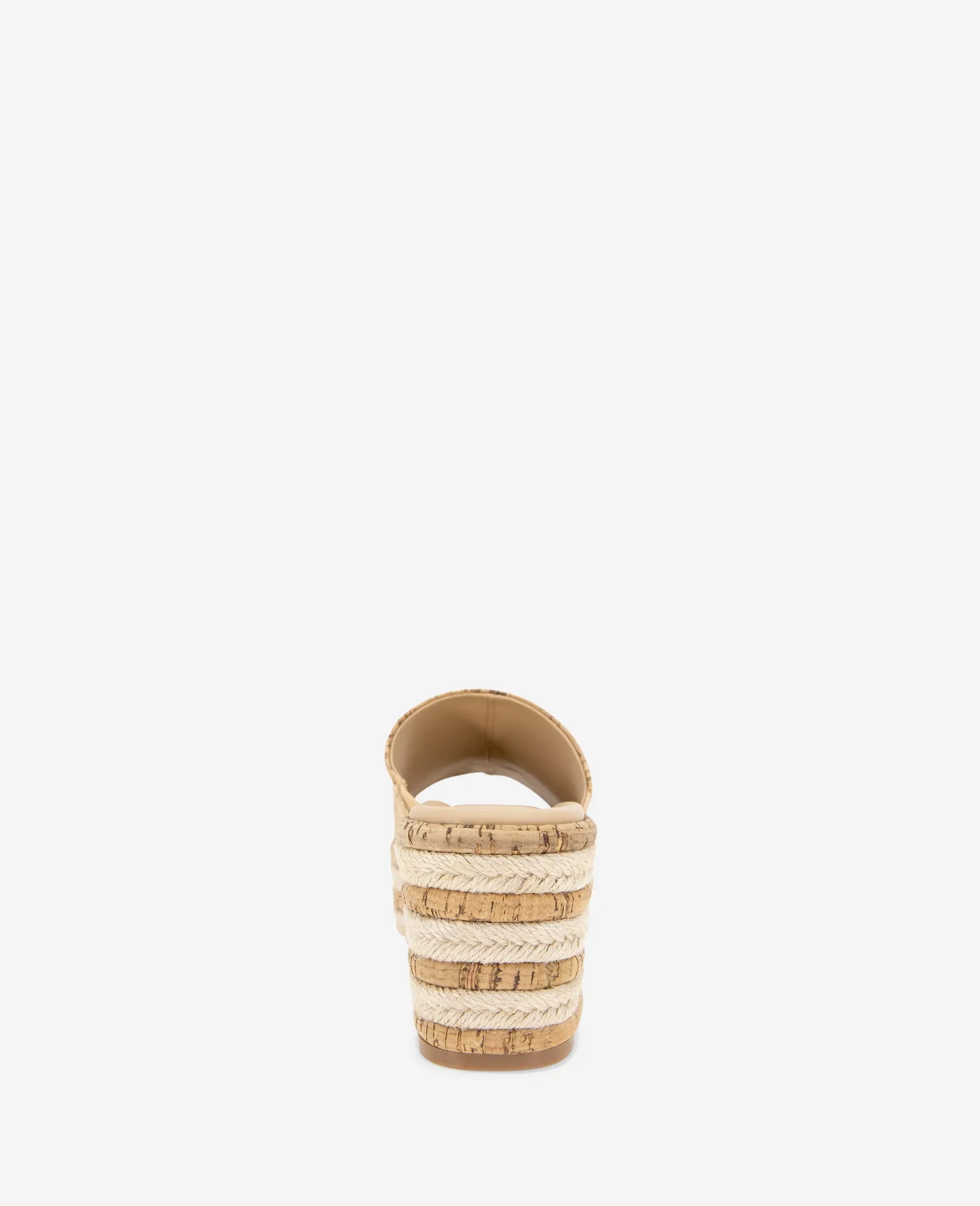 REACTION - Elissa Platform Cork Raffia Sandal