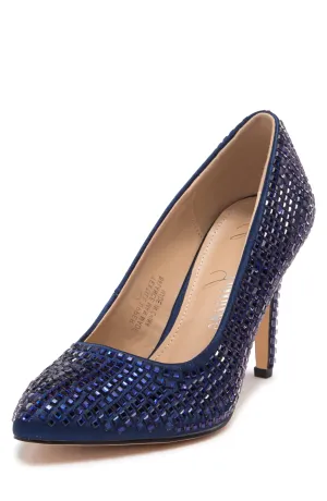 Rhinestone Pointed Prom Embellished Economical shipping Pumps Wedding Smart technology Lorraine Toe Lauren Dazzle
