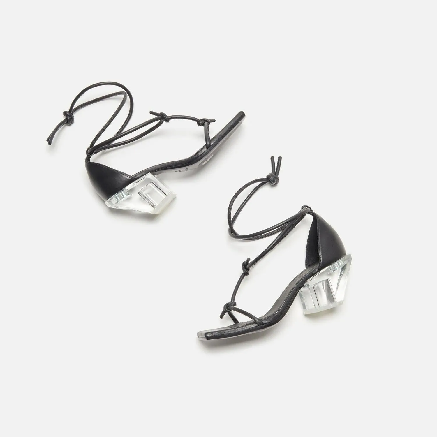 Rick Owens Sliver Sandal Black Clear rrorp01d2822-llp0-90 Slide Slippers Sandals