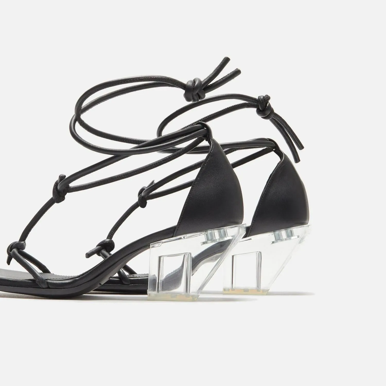 Rick Owens Sliver Sandal Black Clear rrorp01d2822-llp0-90 Slide Slippers Sandals