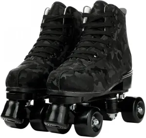 Risup Classic High-Top Skates - Double-Row, Four-Wheel Roller Skates for Women, Men, Unisex - Cowhide Shoes