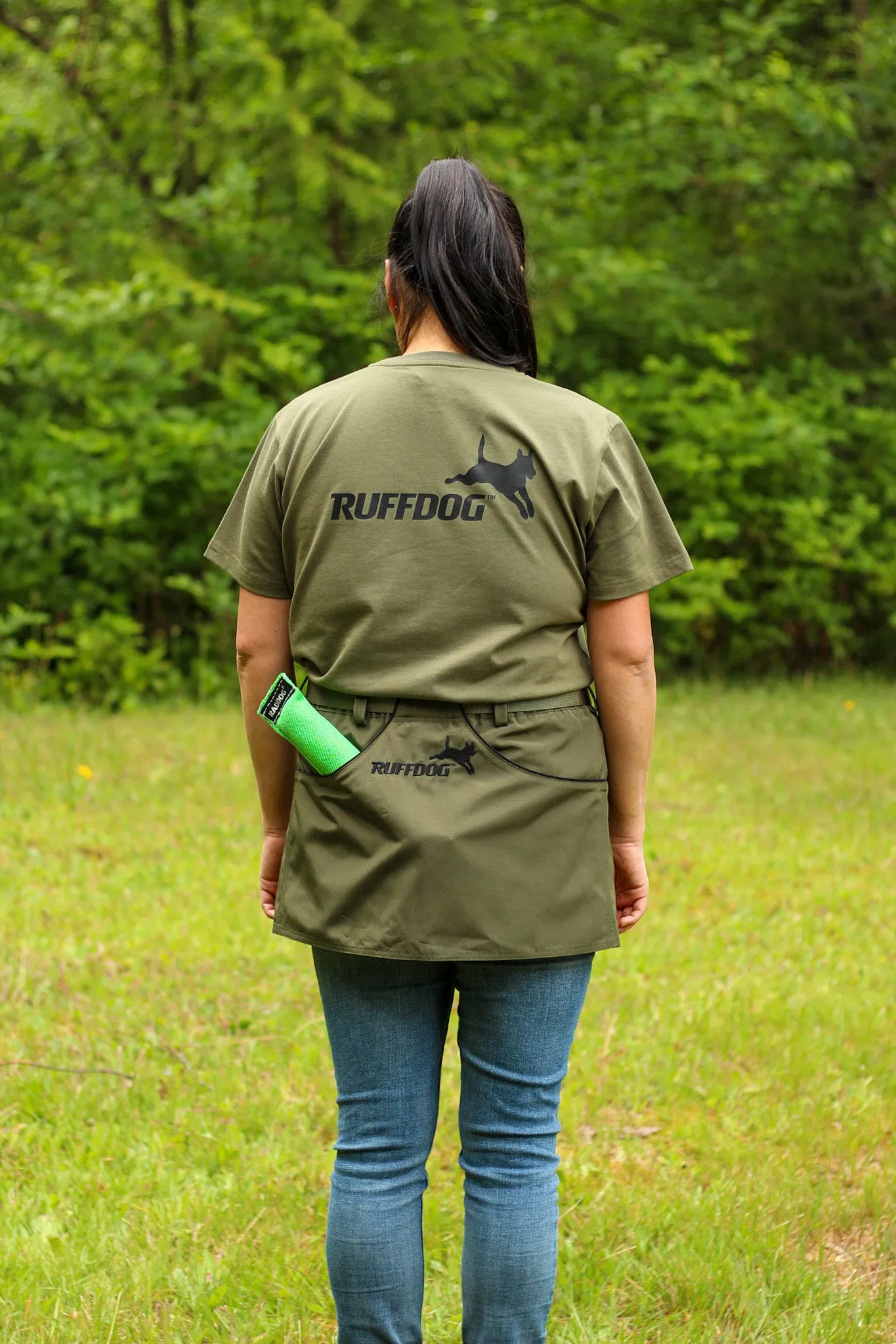 Ruffdog CYNA  Dog Trainer Apron OLIVE