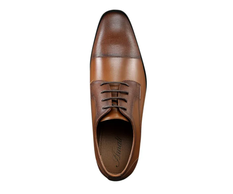 Russo Cognac Cap Toe Shoes