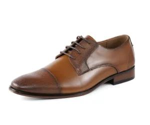Russo Cognac Cap Toe Shoes