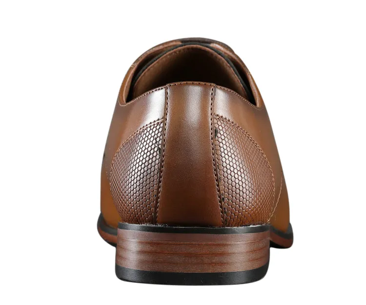 Russo Cognac Cap Toe Shoes