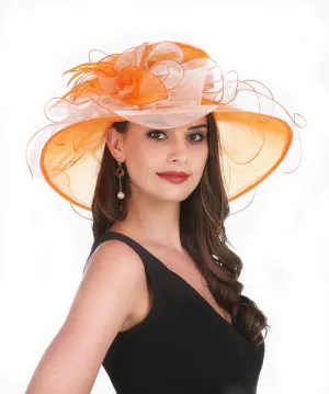 SAFERIN Women's Organza Church Fascinator Bridal Tea Party Wedding Hat