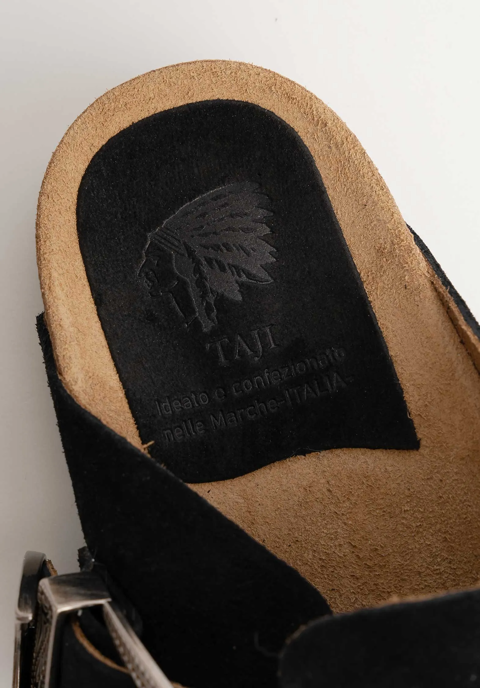 Sandal Donna Sabot Suede Nero