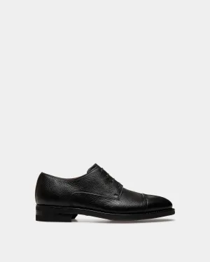 Scribe Un Derby in Black Deer Leather