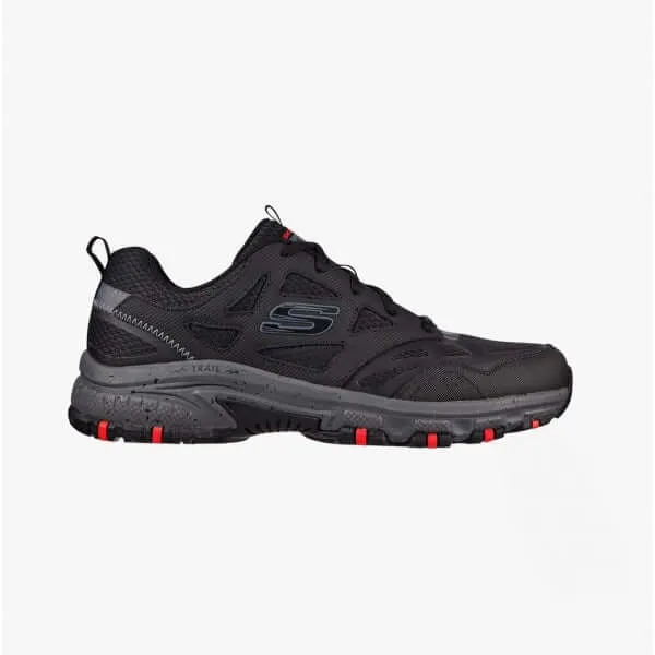 Skechers 237265/BKCC HILLCREST Mens Leather Overlay Trainers Black/Charcoal