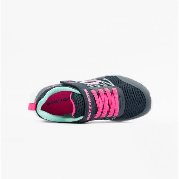 Skechers 302468L/NVY MICROSPEC - BOLD DELIGHT Girls Trainers Navy
