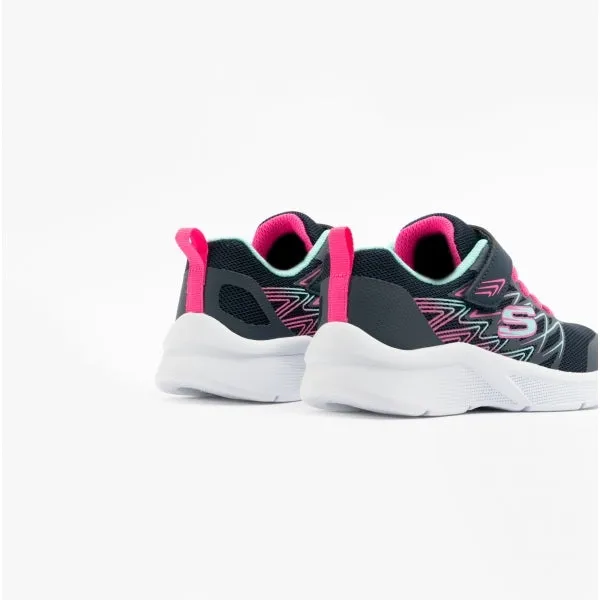 Skechers 302468L/NVY MICROSPEC - BOLD DELIGHT Girls Trainers Navy