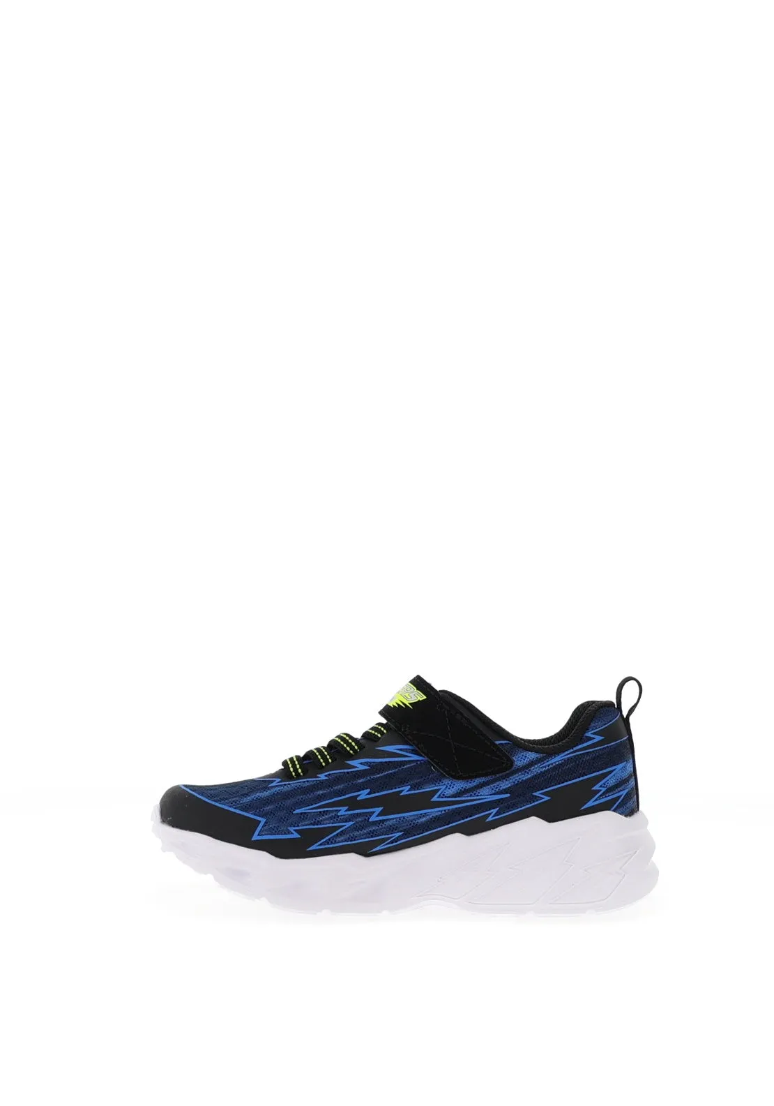 Skechers Boys S Lights Bolt Brights Trainer, Blue