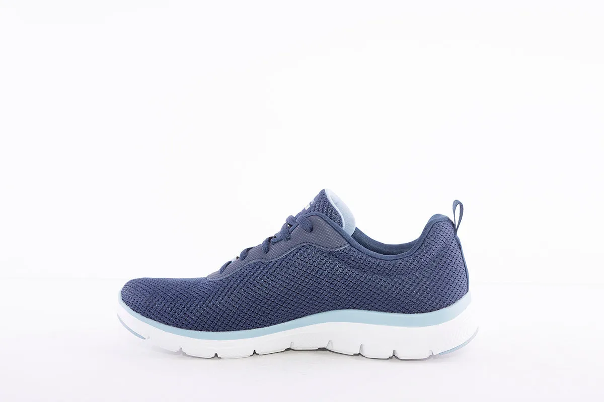 SKECHERS - FLEX APPEAL 4.0 BRILLIANT VIEW LACED TRAINER - NAVY
