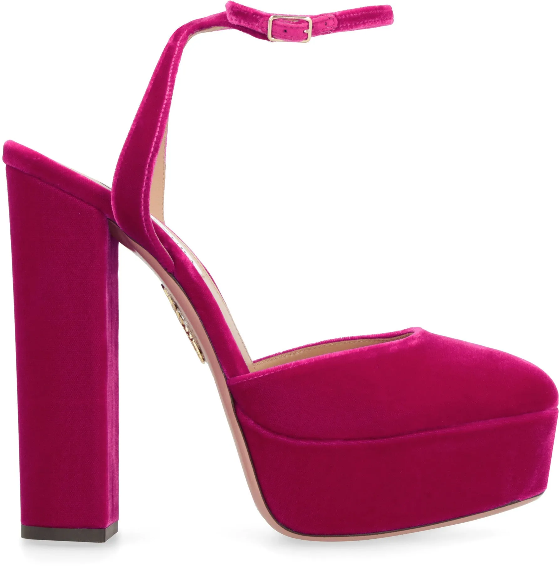So High velvet platform pump
