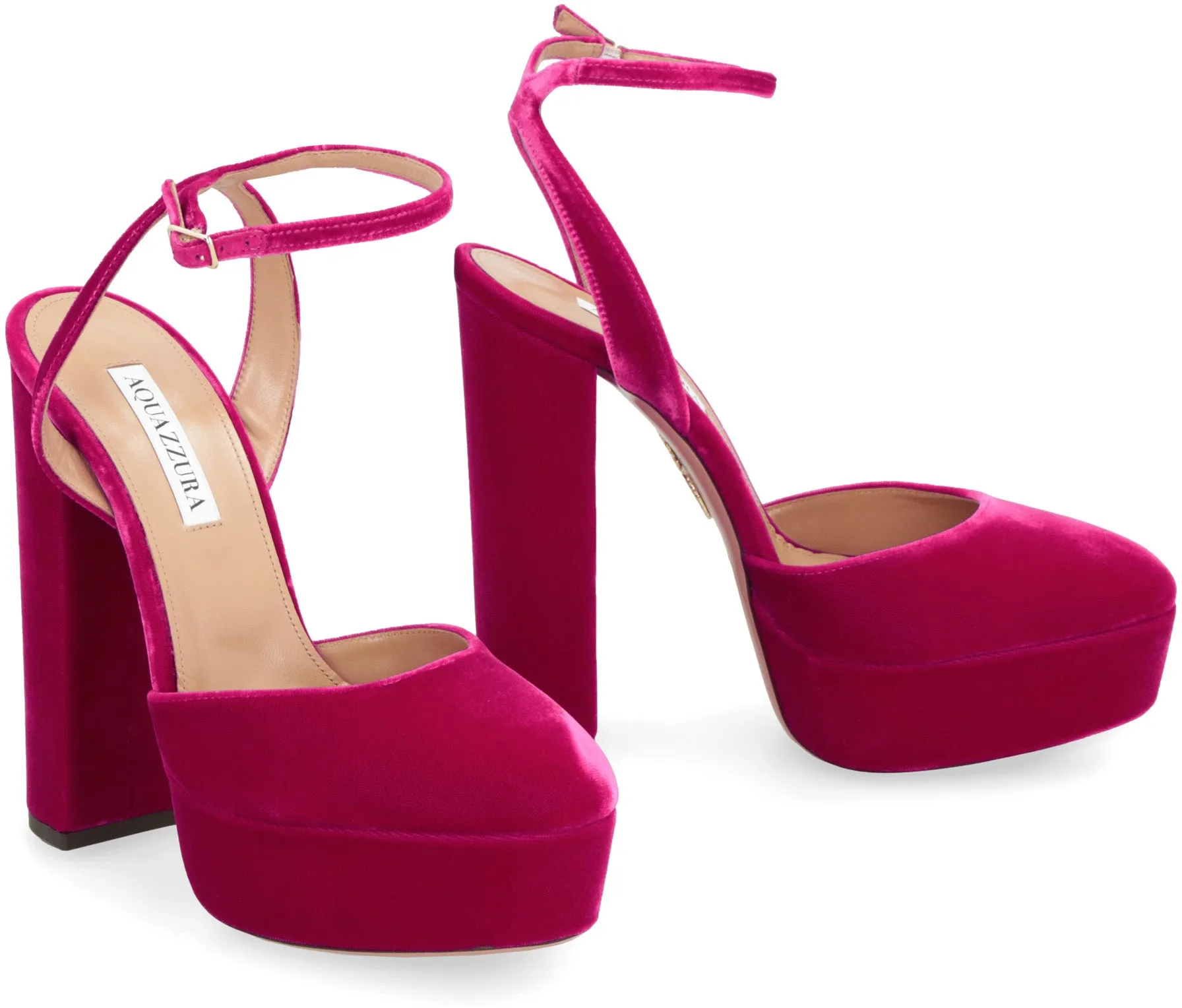 So High velvet platform pump