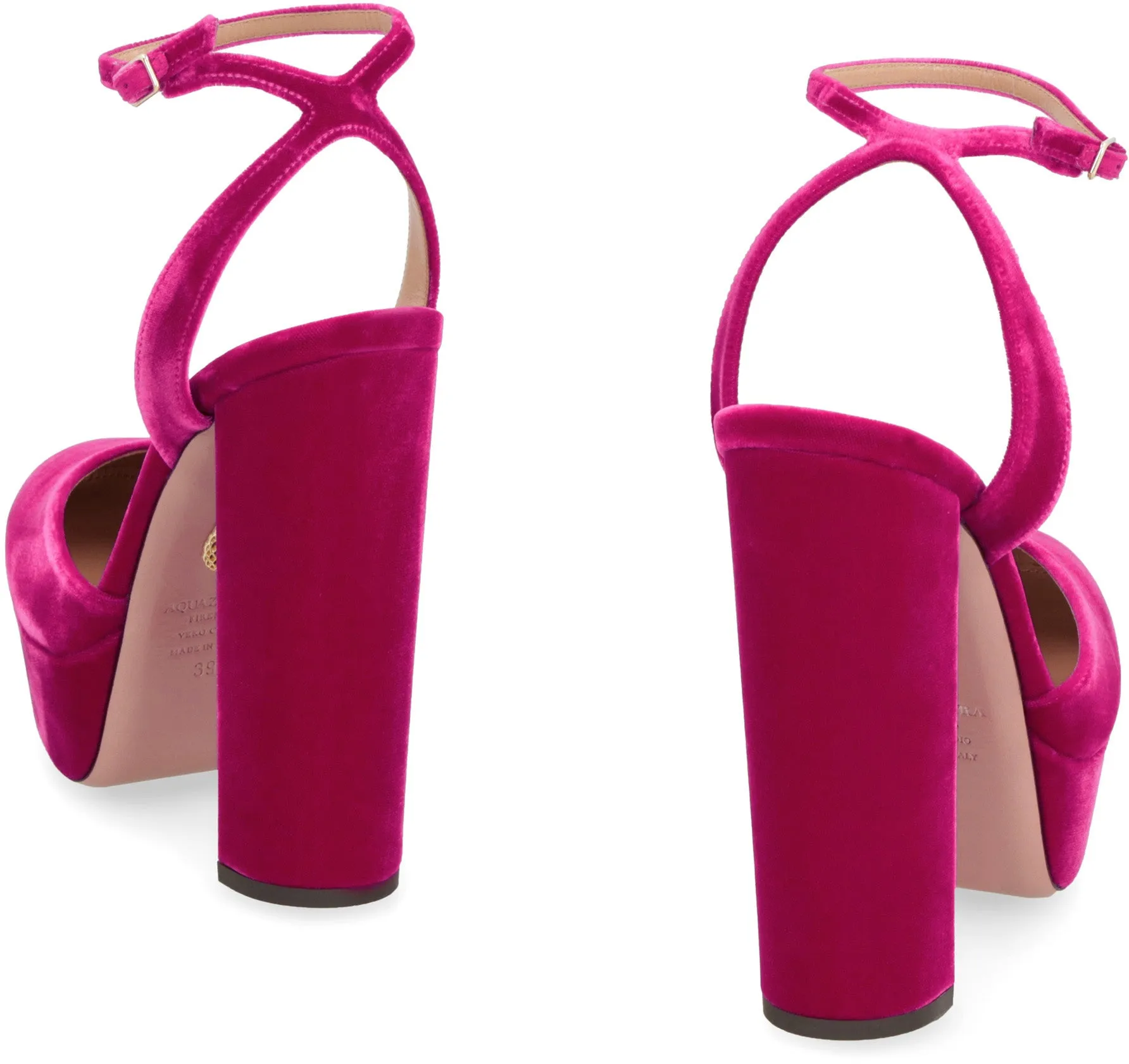 So High velvet platform pump