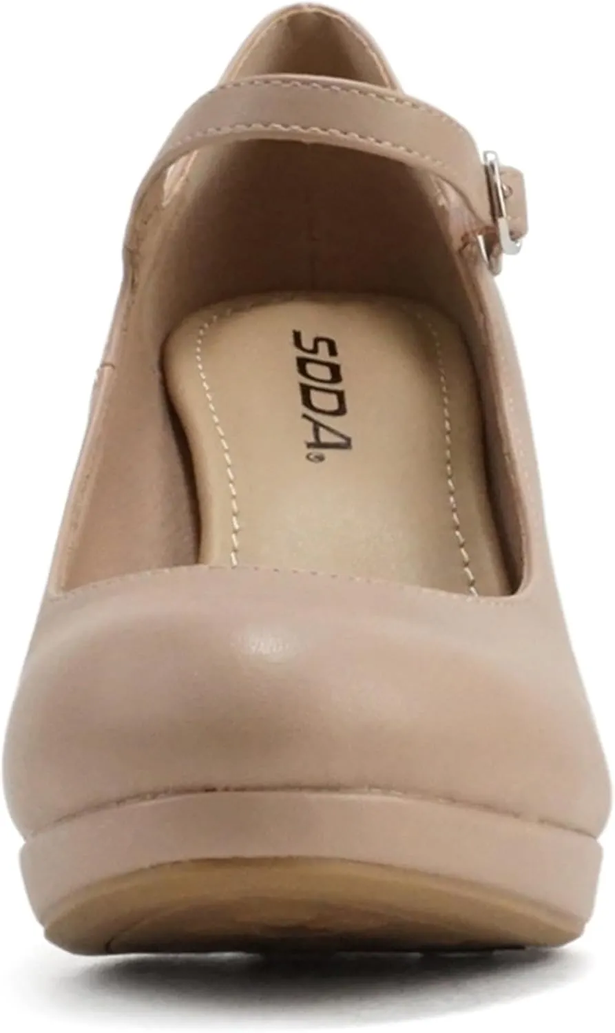 Soda “Ayden” ~ Women Mary Jane Ankle Strap Cushion High Heel Pump Shoe