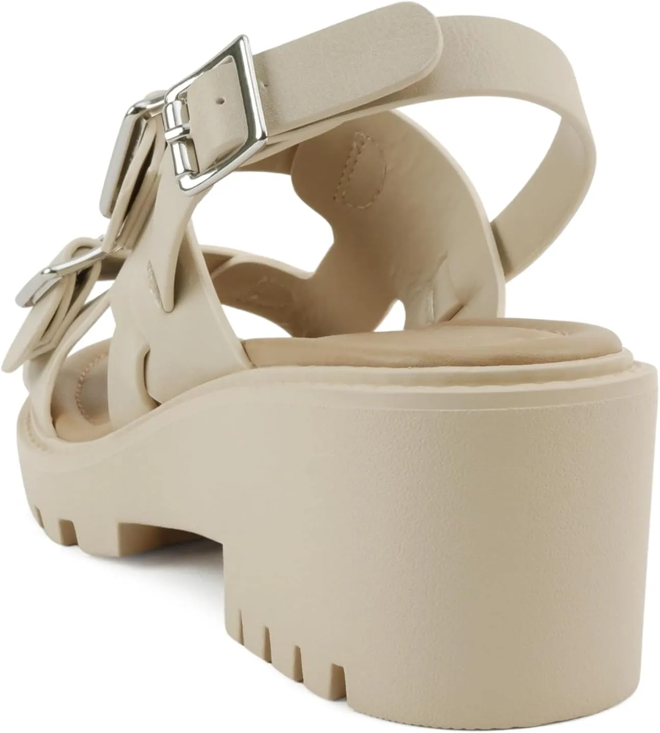 Soda “Galaxy” ~ Women Open Toe Fisherman Lug Sole Low Heeled Sandals