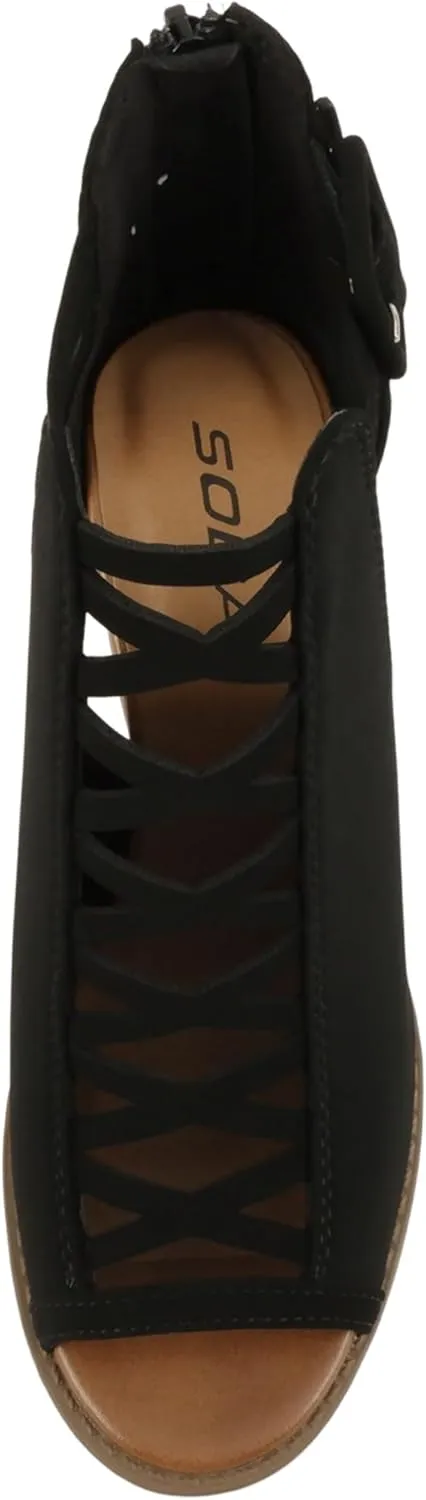 Soda Womens Fashion Aran Open Toe Heel Sandal