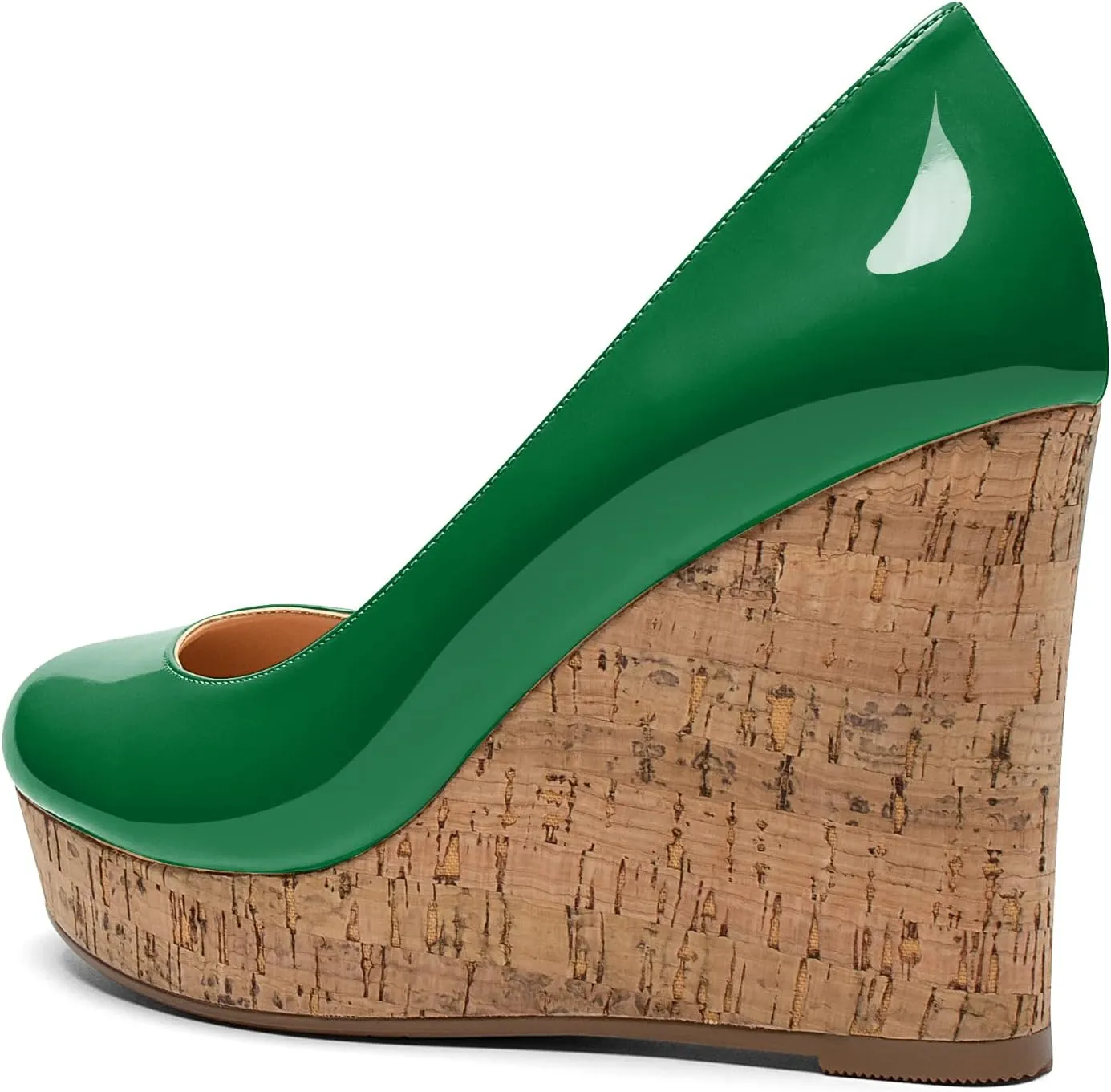 Soireelady Women's Platform Wedges Heel Pumps Slip on Platform High Heel Wedge Pump Shoes