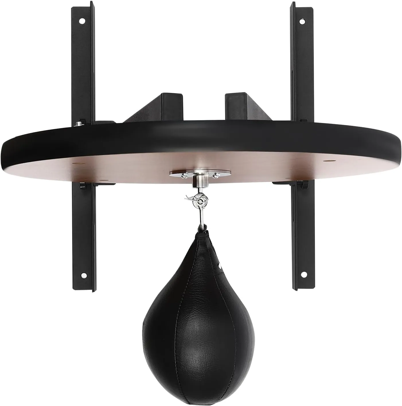 Speed Bag Platform, 360°Rotatable Speed Bag Platform Kit, Adjustable Speed Heavy Duty Boxing Training Equipment with Punching Ball for Boxing and Fitness Enthusiasts (Black)