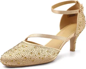 SPR&JOY Women's Pumps Comfort Closed Toe Low Heel Pump Dress Office Wedding Shoes for Women