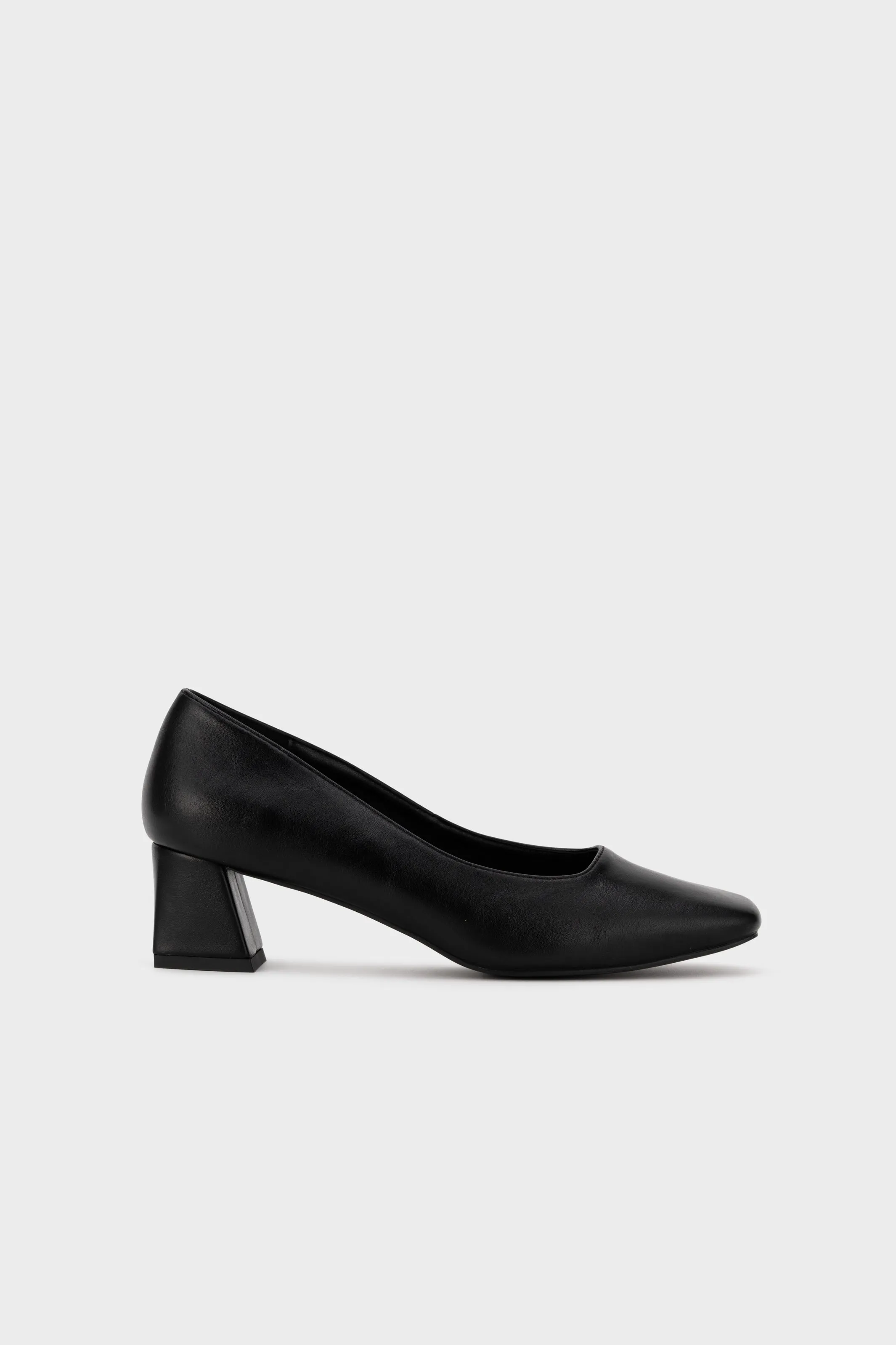SQUARE TOE CHUNKY HEEL PUMP