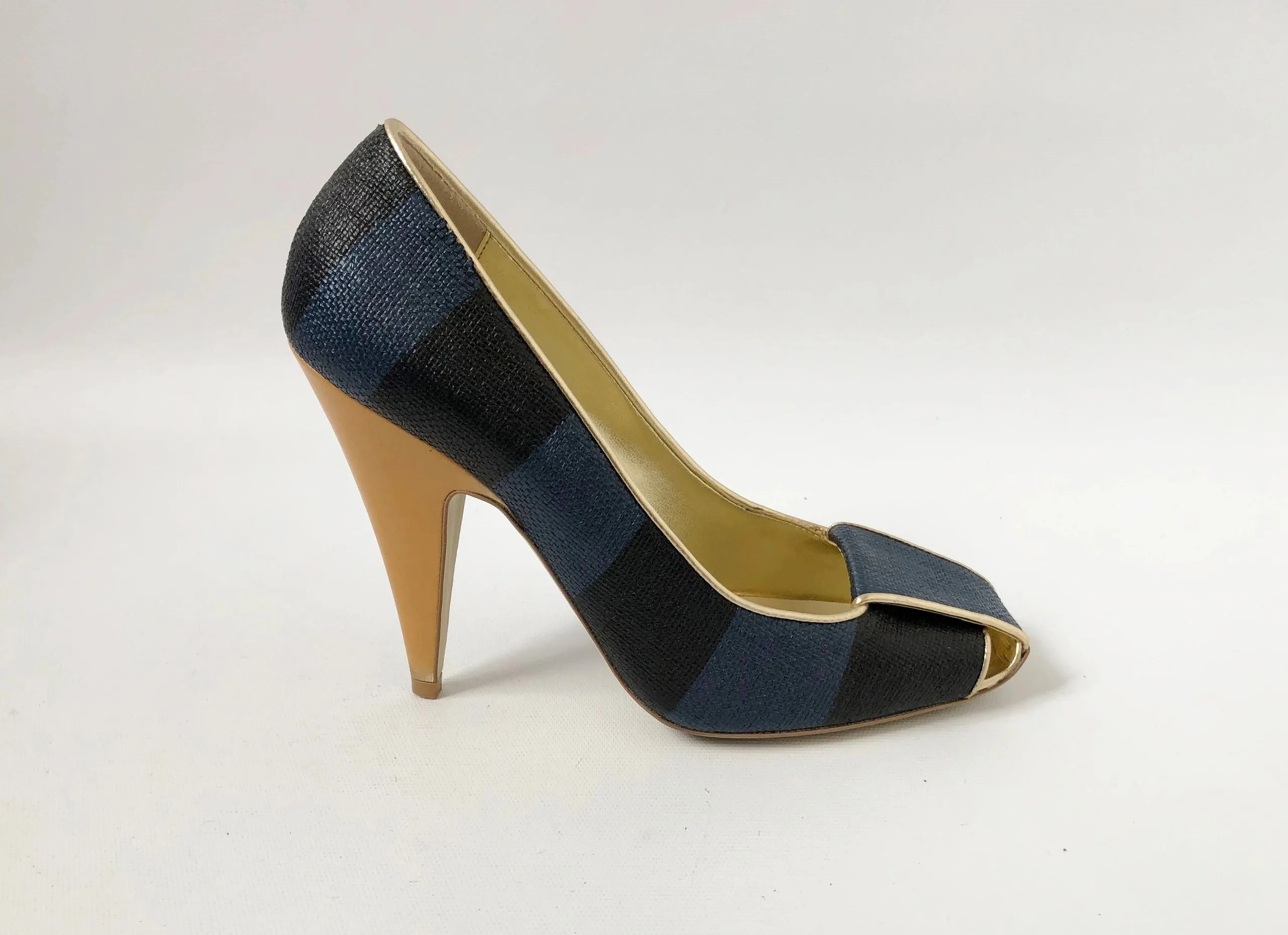 Stella McCartney Striped Pump Size 38 It (8 Us)