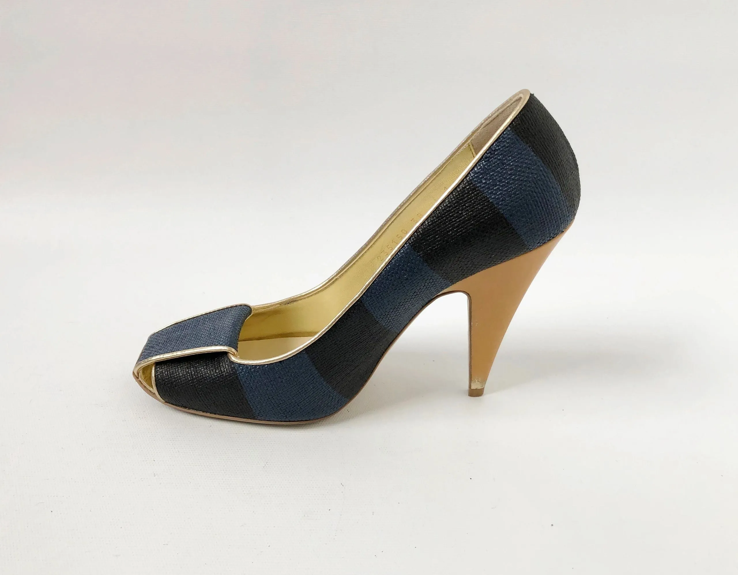 Stella McCartney Striped Pump Size 38 It (8 Us)