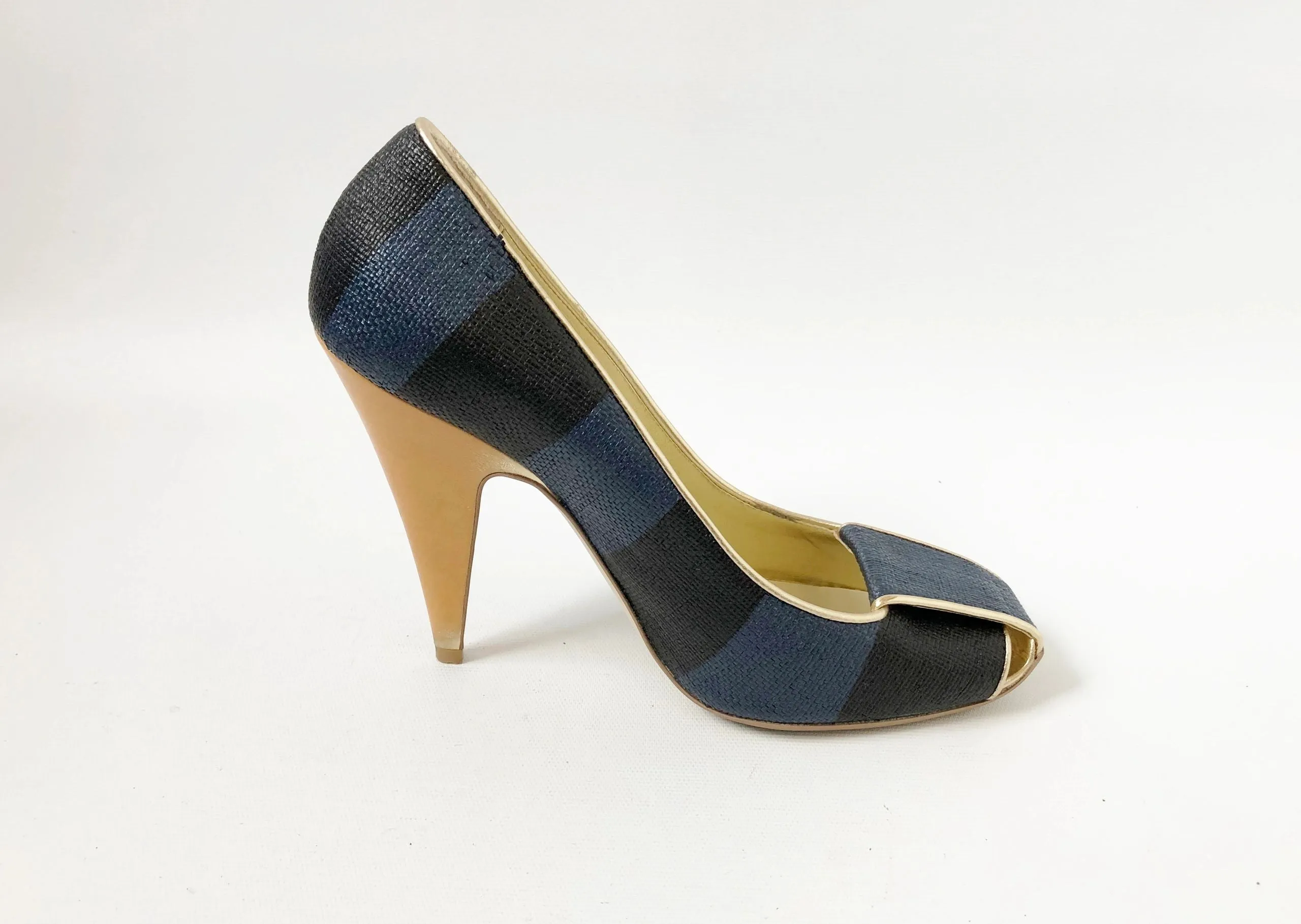 Stella McCartney Striped Pump Size 38 It (8 Us)