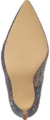 Susan Black Multi Sparkling Glitter Pointy Toe Stiletto Pumps