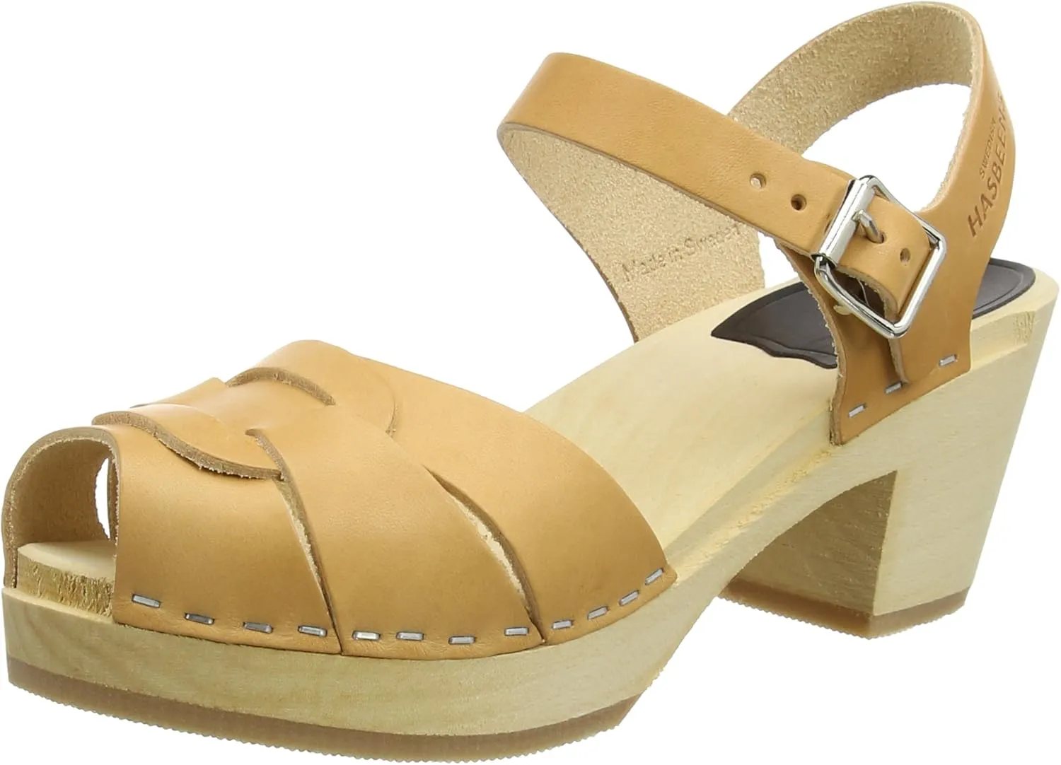swedish hasbeens Women's Peep Toe high Heeled Sandal