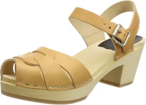 swedish hasbeens Women's Peep Toe high Heeled Sandal