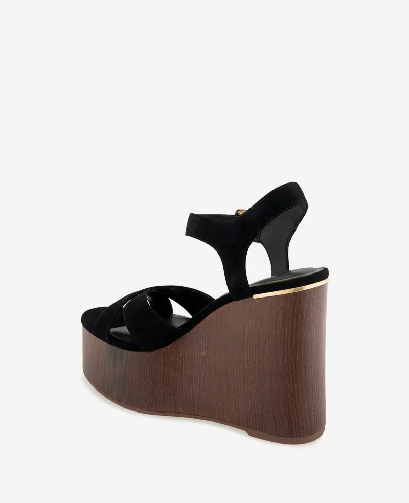 Taelyn Suede Platform Wedge Sandal