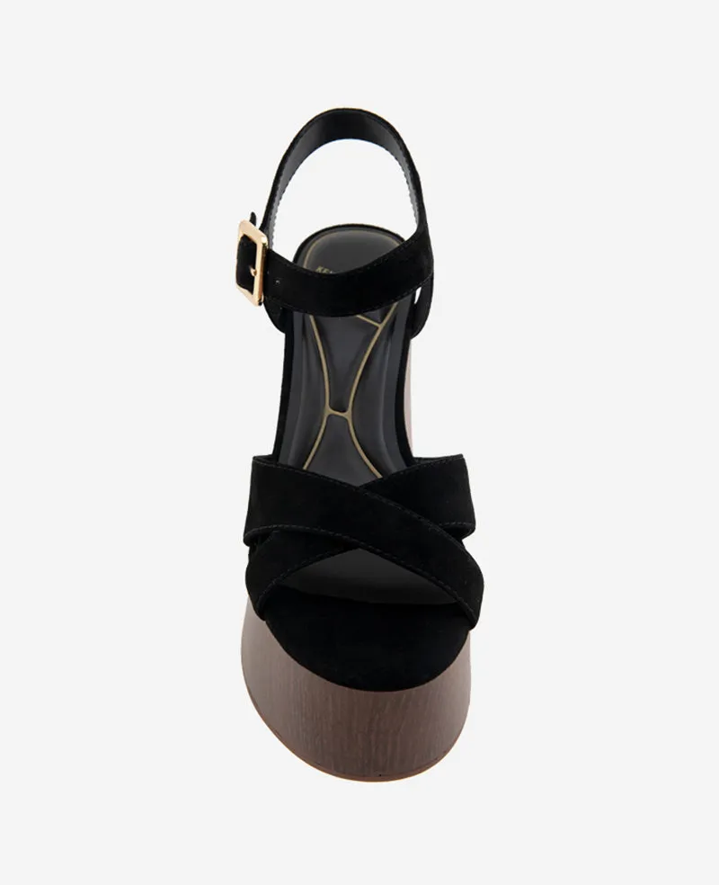Taelyn Suede Platform Wedge Sandal