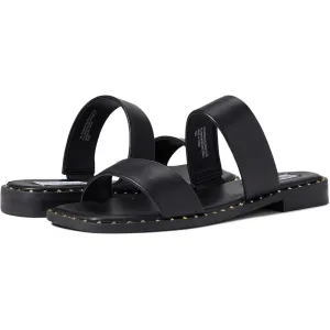 Talented Black Studded Flat Sandals