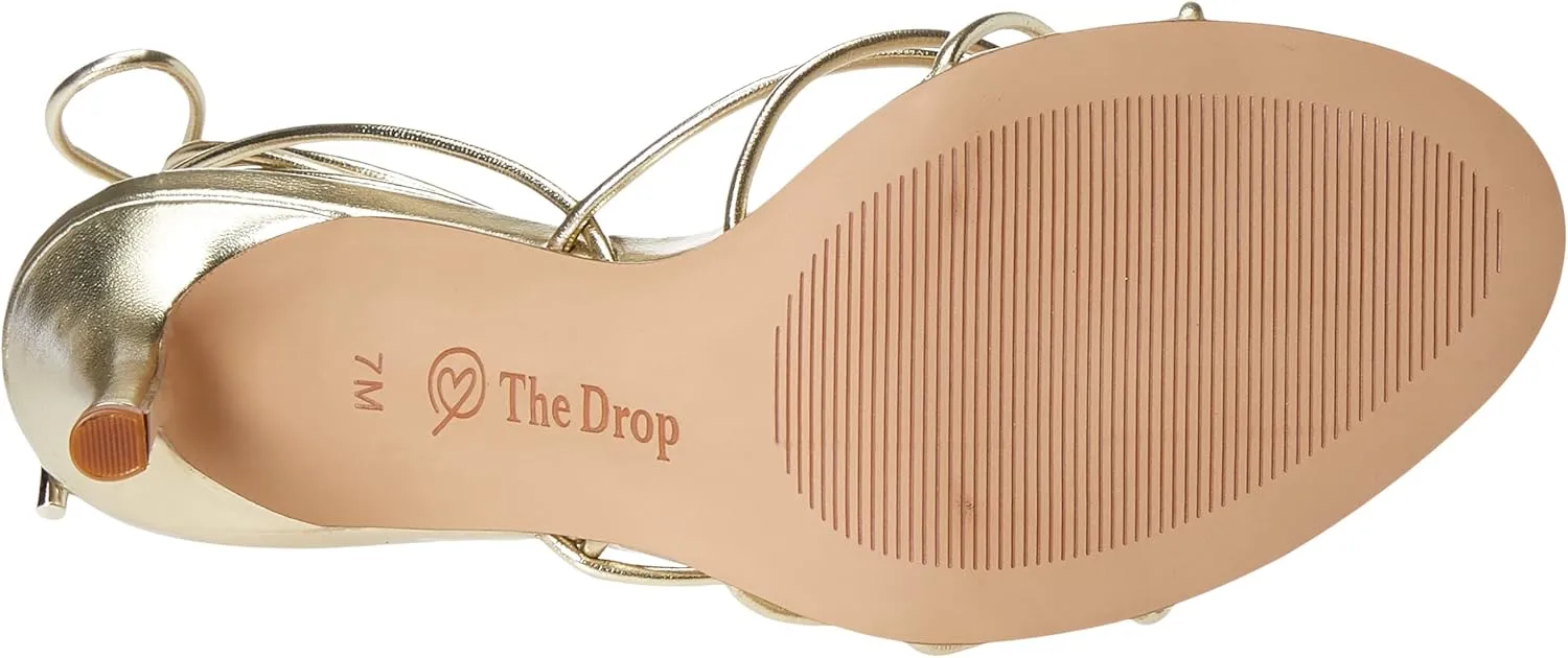 The Drop Women's Archie Lace-up Strappy Heeled Sandal Open Toe Heels