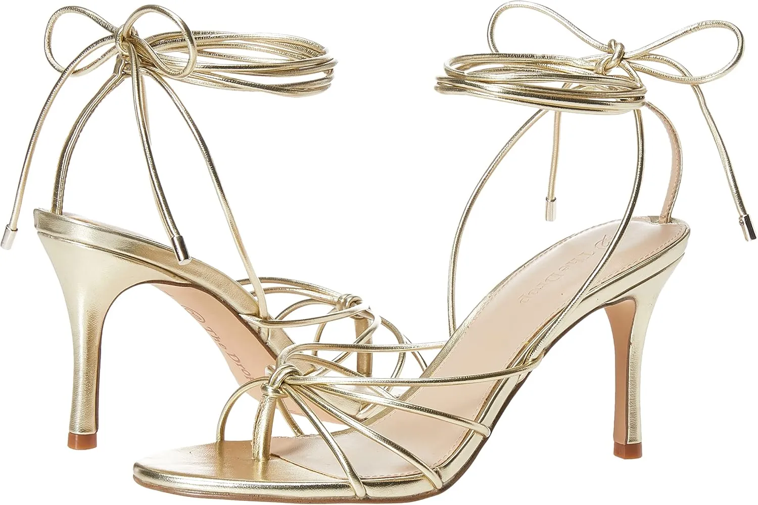 The Drop Women's Archie Lace-up Strappy Heeled Sandal Open Toe Heels