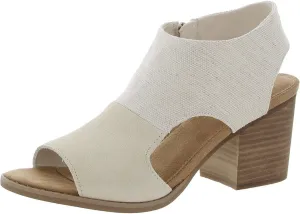 TOMS Womens Eliana Block Heel Open Toe Heels
