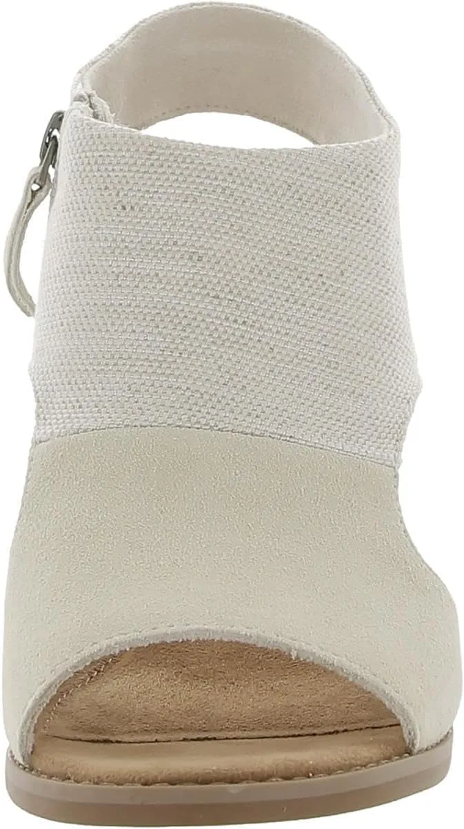 TOMS Womens Eliana Block Heel Open Toe Heels