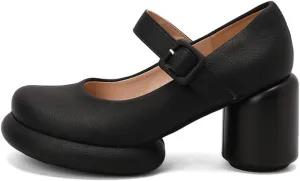 Touslecos Mary Jane Shoes Women Chunky Heal Platform Fashion Ankle Strap Round Toe School Uniform Pumps Sweet Lolita Shoes