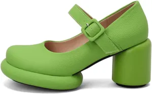 Touslecos Mary Jane Shoes Women Chunky Heal Platform Fashion Ankle Strap Round Toe School Uniform Pumps Sweet Lolita Shoes