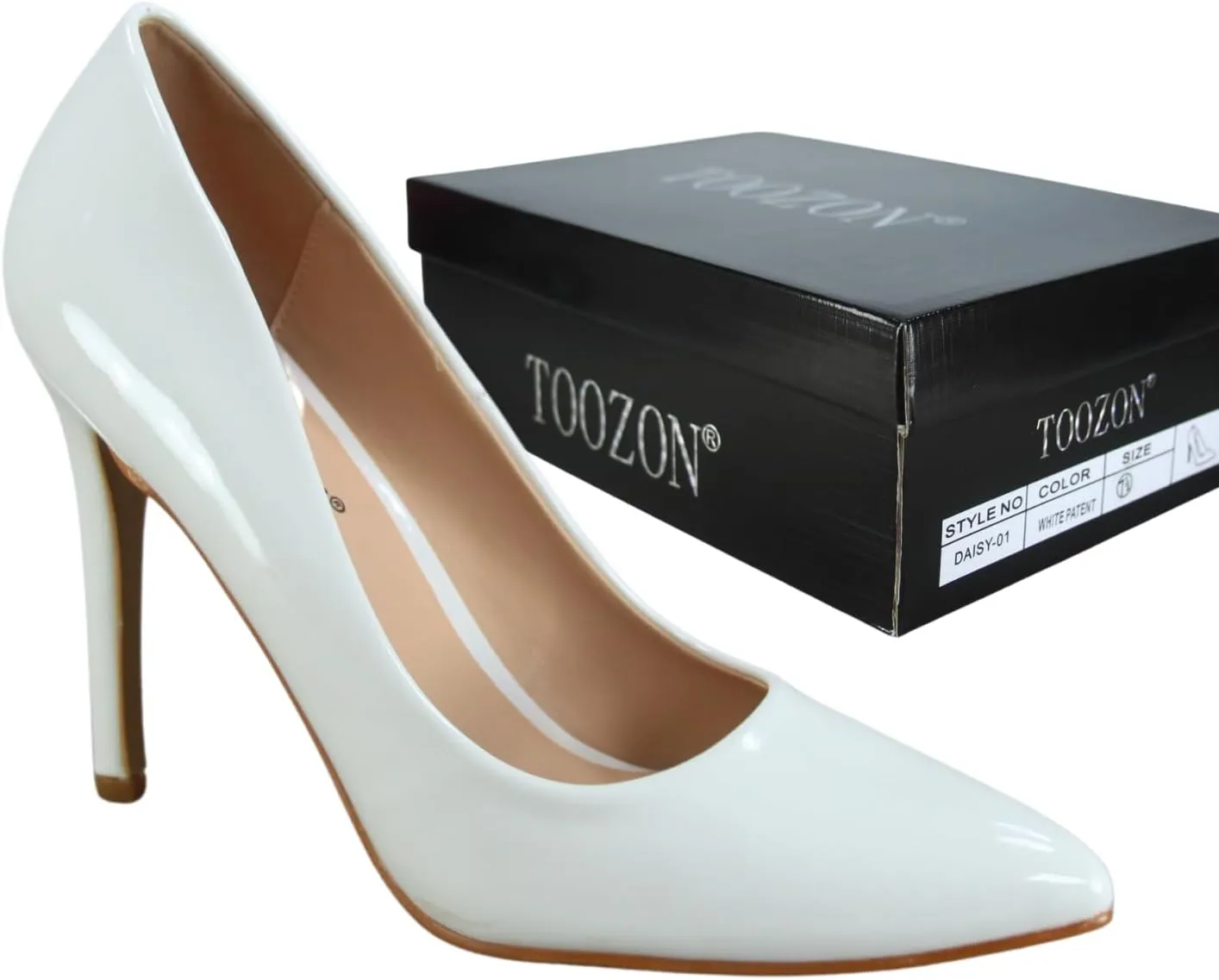 TZ Daisy-01 Women's Closed Toe Pointed Toe High Heel Wedding Dress Pump Shoes