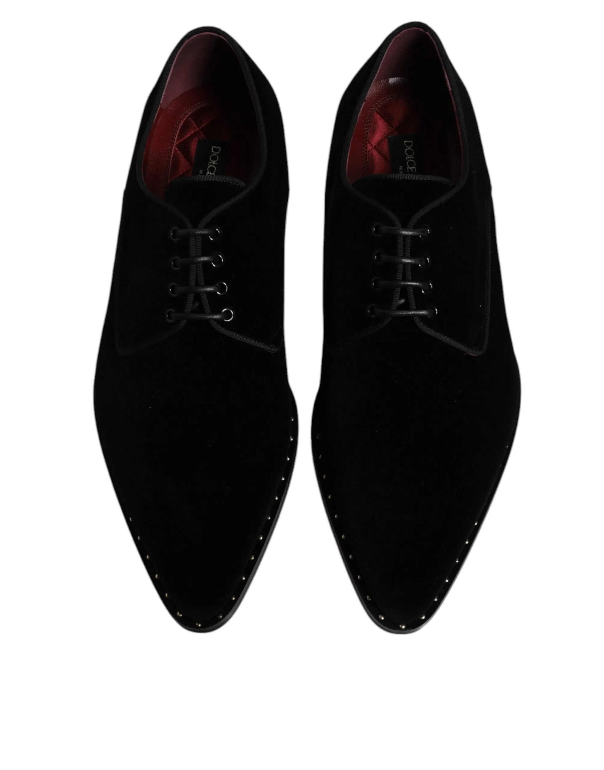 Up Velvet & Shoes Black Cotton Time-sensitive Dolce Lace Derby Gabbana Reliable shipping